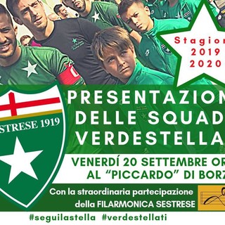 SESTRESE Venerdi la presentazione di tutte le squadre verdestellate