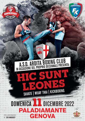 SAVATE “Hic Sunt Leones” domenica al Paladiamante per i festeggiamenti del decennale Ardita Savate Boxing Club