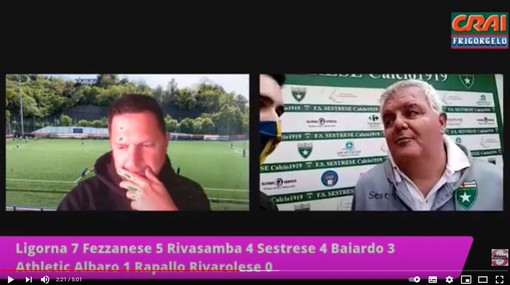 VIDEO - Sestrese-Taggia 0-2, il commento di Corrado Schiazza