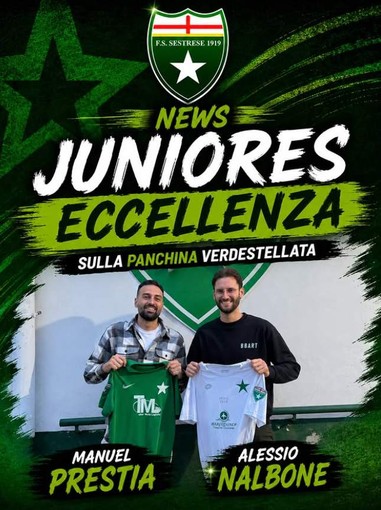 SESTRESE Ecco il nuovo staff della Juniores SESTRESE Ecco il nuovo staff della Juniores