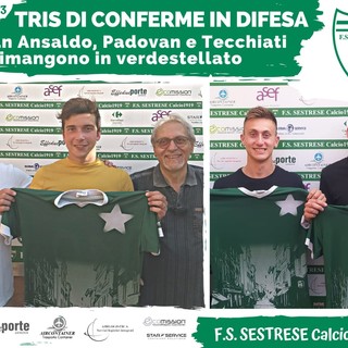 SESTRESE Tris di conferme in difesa