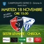 SERIE D Oggi il recupero SESTRI-CHISOLA