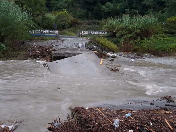 ALLERTA METEO Crollato il ponte di Serra Riccò