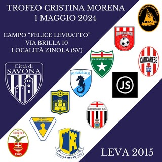 CITTA' DI SAVONA Il primo maggio si terrà il torneo Cristina Morena