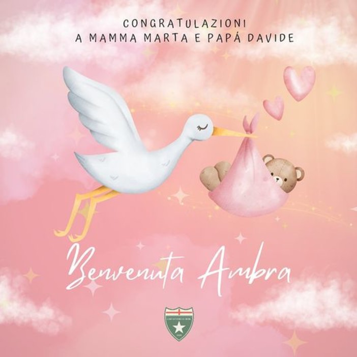 FIOCCO ROSA ALLA SESTRESE: è nata Ambra Sighieri FIOCCO ROSA ALLA SESTRESE: è nata Ambra Sighieri