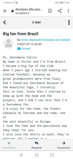 TIFO IMPERIA DAL BRASILE, ANZI NO... Tifo anche Sanremese, Rapallo e...