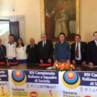 Tiro con l'arco: presentati a Sarzana i Campionati Italiani a Squadre di Società
