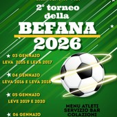 2° TORNEO DELLA BEFANA Appuntamento al Rio San Michele di Pra' dal 3 al 6 gennaio 2026