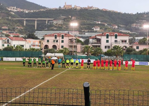 Taggia-Sestrese: le due squadre schierate