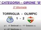 VIDEO/TORRIGLIA-OLIMPIC 1-2 Le immagini del match