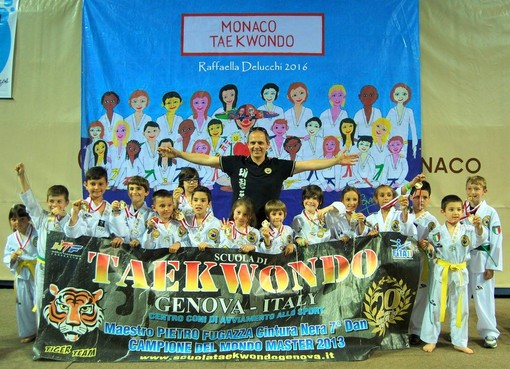 Bottino pieno per la Scuola Taekwondo Genova a Montecarlo