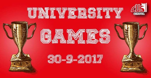 Sabato 30 settembre il CUS Genova organizza la prima edizione degli “University Games”