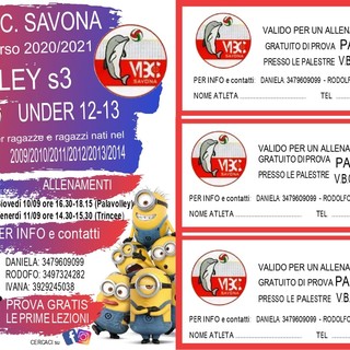 VOLLEY/VBC SAVONA Stampa il coupon per un allenamento di prova!