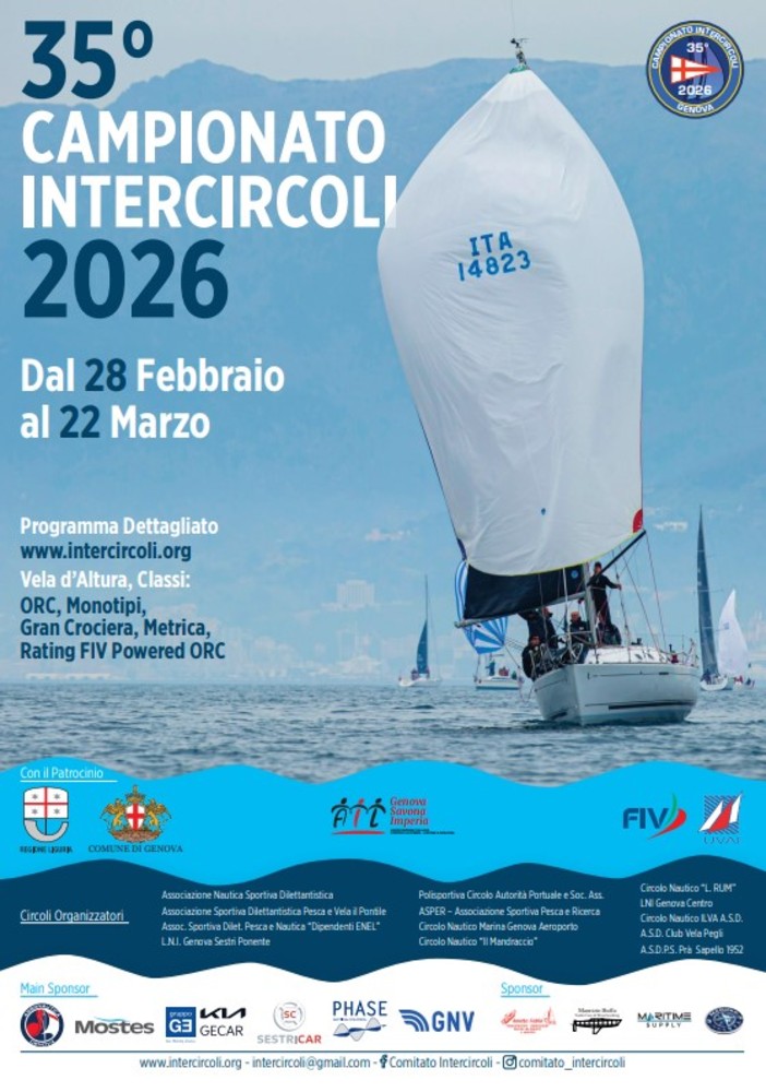 VELA D'ALTURA Lunedì prossimo si aprono le iscrizioni per il 35° Campionato Intercircoli VELA D'ALTURA Lunedì prossimo si aprono le iscrizioni per il 35° Campionato Intercircoli