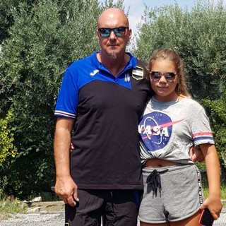 Virieux con la figlia Chiara