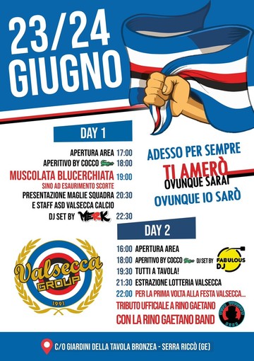 VALSECCA GROUP Il 23-24 giugno la grande festa a Serra Riccò