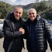 Mimmo con Marco Giampaolo di cui è grande estimatore, recentemente tornato in panchina.